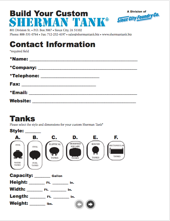 Custom Tanks